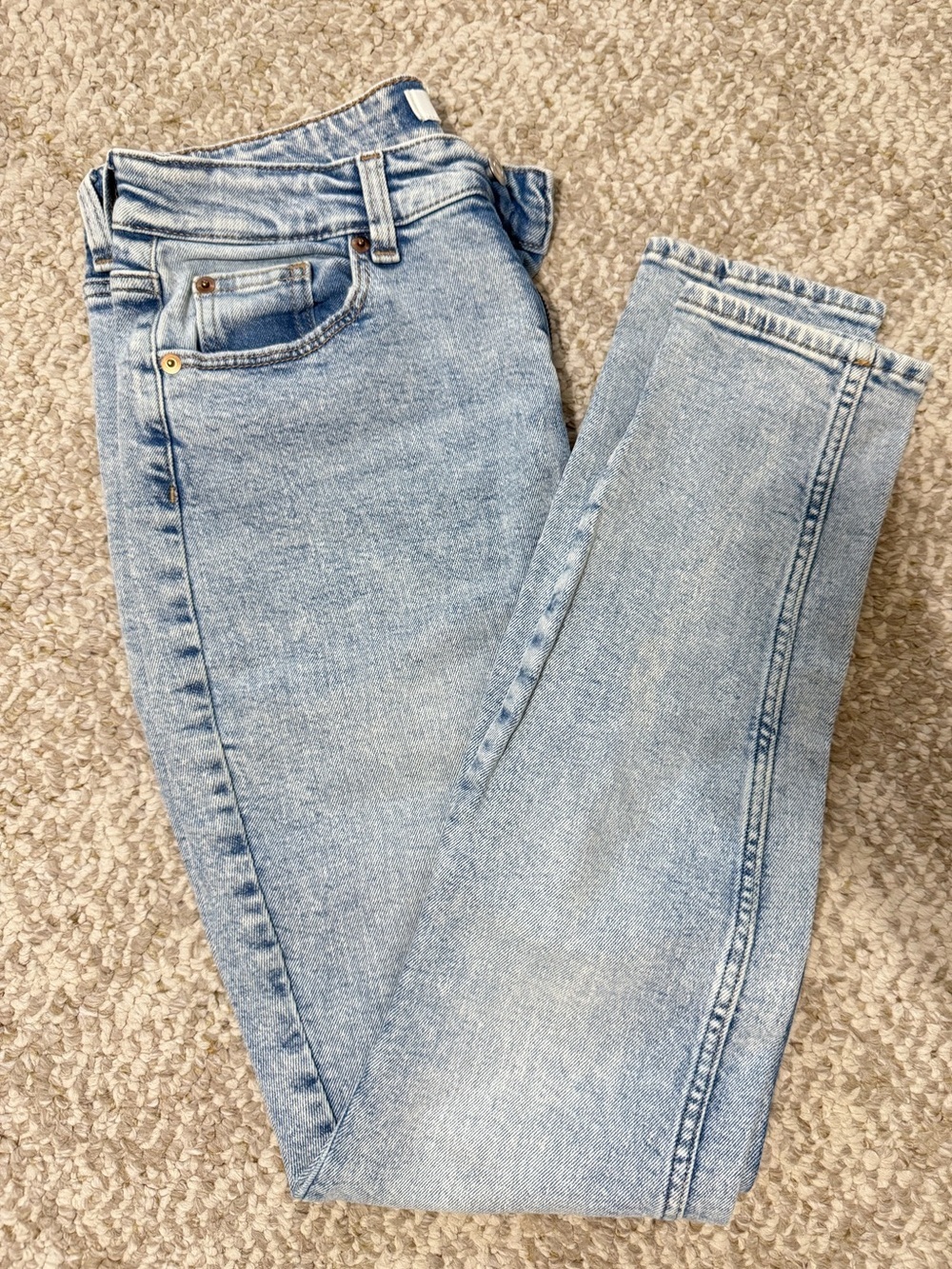 H&M WASHED SKINNY JEANS